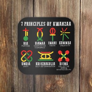 7 Principles Of Kwanzaa Jewish Happy Kwanzaa Coaster