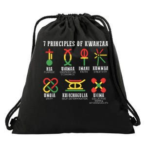 7 Principles Of Kwanzaa Jewish Happy Kwanzaa Drawstring Bag