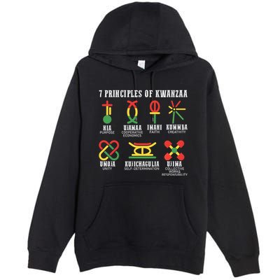 7 Principles Of Kwanzaa Jewish Happy Kwanzaa Premium Pullover Hoodie