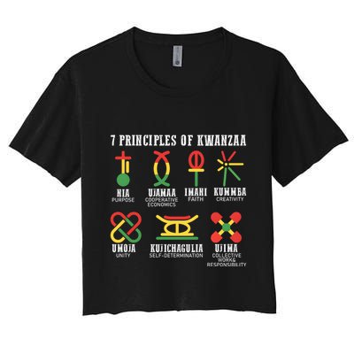 7 Principles Of Kwanzaa Jewish Happy Kwanzaa Crop Top