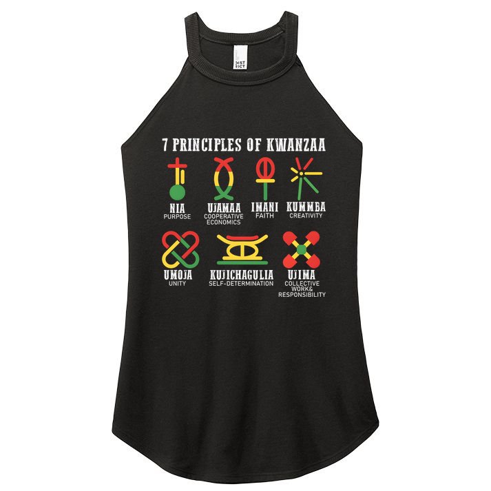 7 Principles Of Kwanzaa Jewish Happy Kwanzaa Women's Perfect Tri Rocker Tank