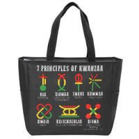 7 Principles Of Kwanzaa Jewish Happy Kwanzaa Zip Tote Bag