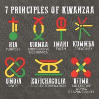 7 Principles Of Kwanzaa Jewish Happy Kwanzaa Cotton Canvas Backpack