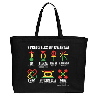 7 Principles Of Kwanzaa Jewish Happy Kwanzaa Cotton Canvas Jumbo Tote