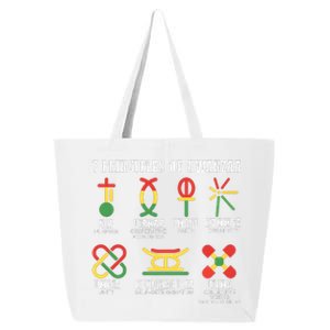 7 Principles Of Kwanzaa Jewish Happy Kwanzaa 25L Jumbo Tote