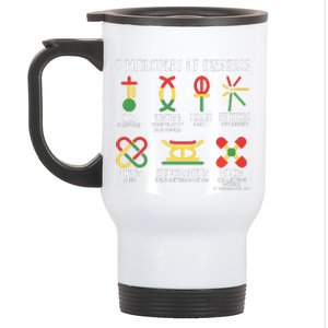 7 Principles Of Kwanzaa Jewish Happy Kwanzaa Stainless Steel Travel Mug