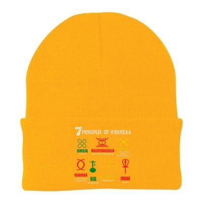 7 Principles Of Kwanzaa Knit Cap Winter Beanie