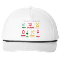 7 Principles Of Kwanzaa Snapback Five-Panel Rope Hat