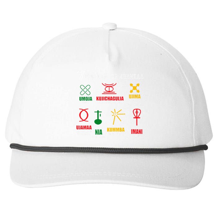 7 Principles Of Kwanzaa Snapback Five-Panel Rope Hat