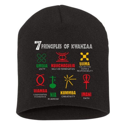 7 Principles Of Kwanzaa Short Acrylic Beanie