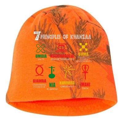 7 Principles Of Kwanzaa Kati - Camo Knit Beanie