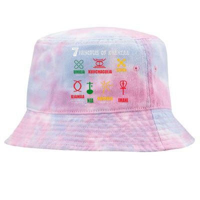 7 Principles Of Kwanzaa Tie-Dyed Bucket Hat