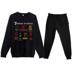 7 Principles Of Kwanzaa Premium Crewneck Sweatsuit Set