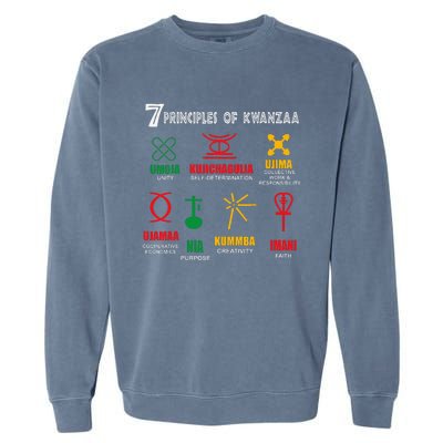 7 Principles Of Kwanzaa Garment-Dyed Sweatshirt