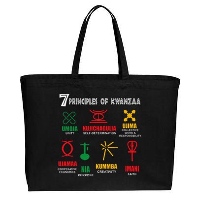 7 Principles Of Kwanzaa Cotton Canvas Jumbo Tote