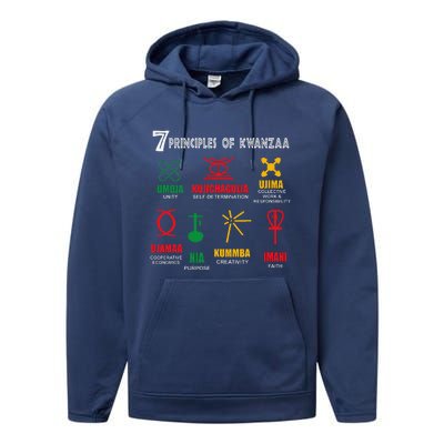 7 Principles Of Kwanzaa Performance Fleece Hoodie