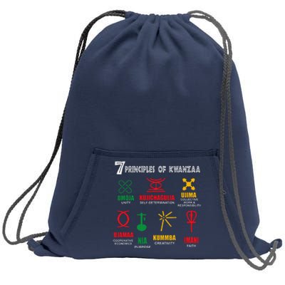 7 Principles Of Kwanzaa Sweatshirt Cinch Pack Bag