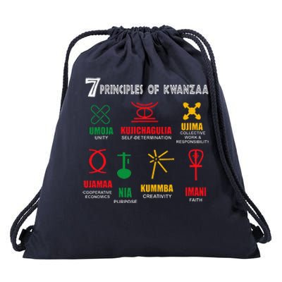 7 Principles Of Kwanzaa Drawstring Bag