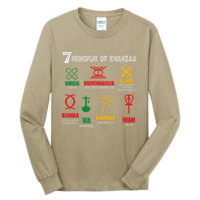 7 Principles Of Kwanzaa Tall Long Sleeve T-Shirt