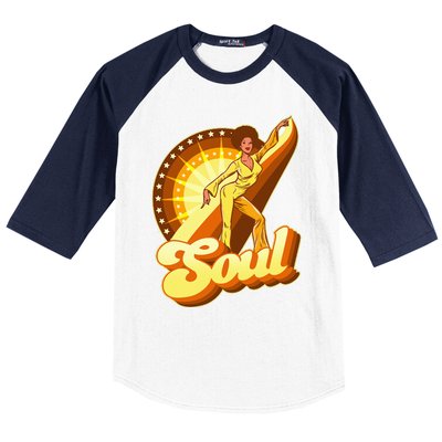 70s Retro 70s Soul Funk Retro Vintage Baseball Sleeve Shirt