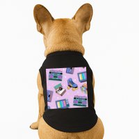 70s Retro Nostalgic Pattern Doggie Tank