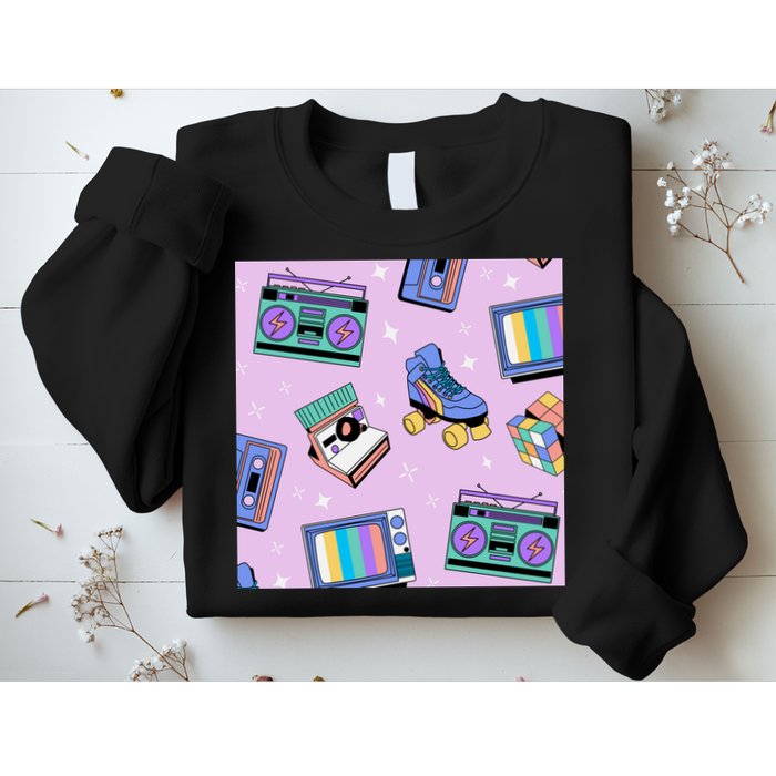 70s Retro Nostalgic Pattern Sweatshirt