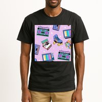 70s Retro Nostalgic Pattern Tall T-Shirt