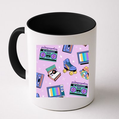 70s Retro Nostalgic Pattern Coffee Mug