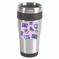 70s Retro Nostalgic Pattern 16oz Travel Tumbler