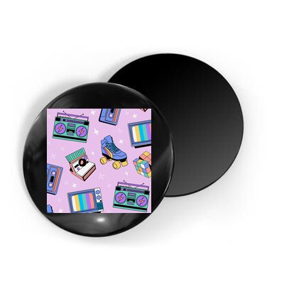 70s Retro Nostalgic Pattern Magnet