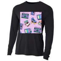 70s Retro Nostalgic Pattern Cooling Performance Long Sleeve Crew