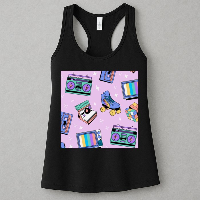 70s Retro Nostalgic Pattern Womens Tank Top