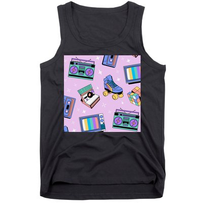 70s Retro Nostalgic Pattern Tank Top