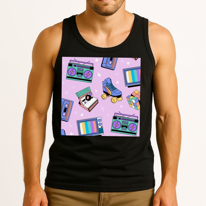 70s Retro Nostalgic Pattern Tank Top