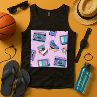 70s Retro Nostalgic Pattern Tank Top