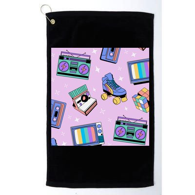 70s Retro Nostalgic Pattern Golf Towel