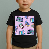 70s Retro Nostalgic Pattern Toddler T-Shirt