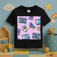 70s Retro Nostalgic Pattern Toddler T-Shirt