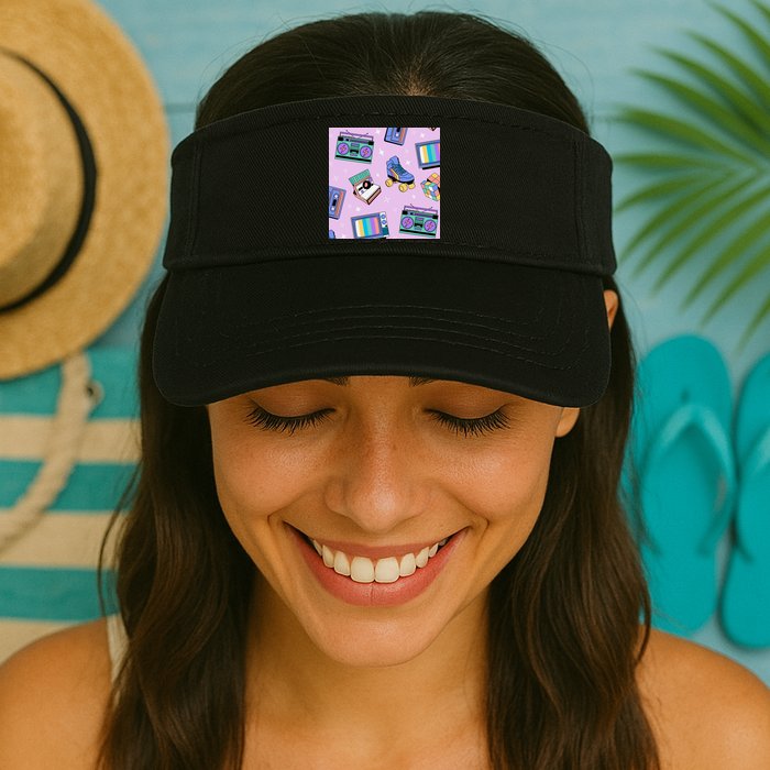 70s Retro Nostalgic Pattern Visor