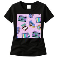 70s Retro Nostalgic Pattern Womens T-Shirt
