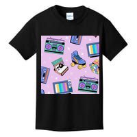 70s Retro Nostalgic Pattern Kids T-Shirt