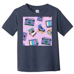 70s Retro Nostalgic Pattern Toddler T-Shirt