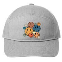 70s Retro Smile Face Cute Happy Peace 7-Panel Snapback Hat