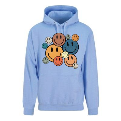 70s Retro Smile Face Cute Happy Peace Unisex Surf Hoodie