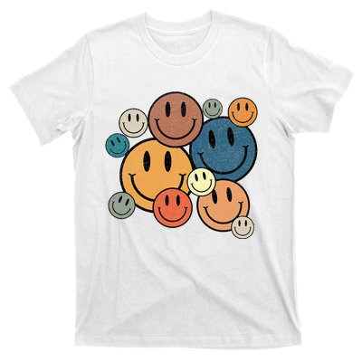 70s Retro Smile Face Cute Happy Peace T-Shirt