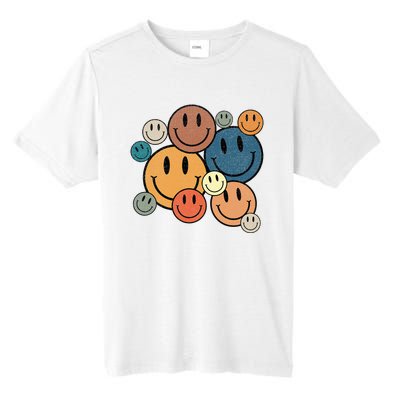 70s Retro Smile Face Cute Happy Peace Tall Fusion ChromaSoft Performance T-Shirt