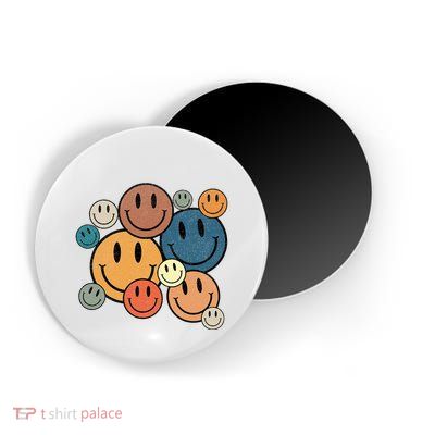 70s Retro Smile Face Cute Happy Peace Magnet