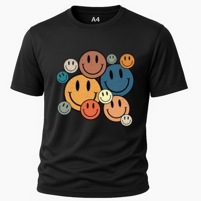 70s Retro Smile Face Cute Happy Peace Smiling Face Performance Shirt