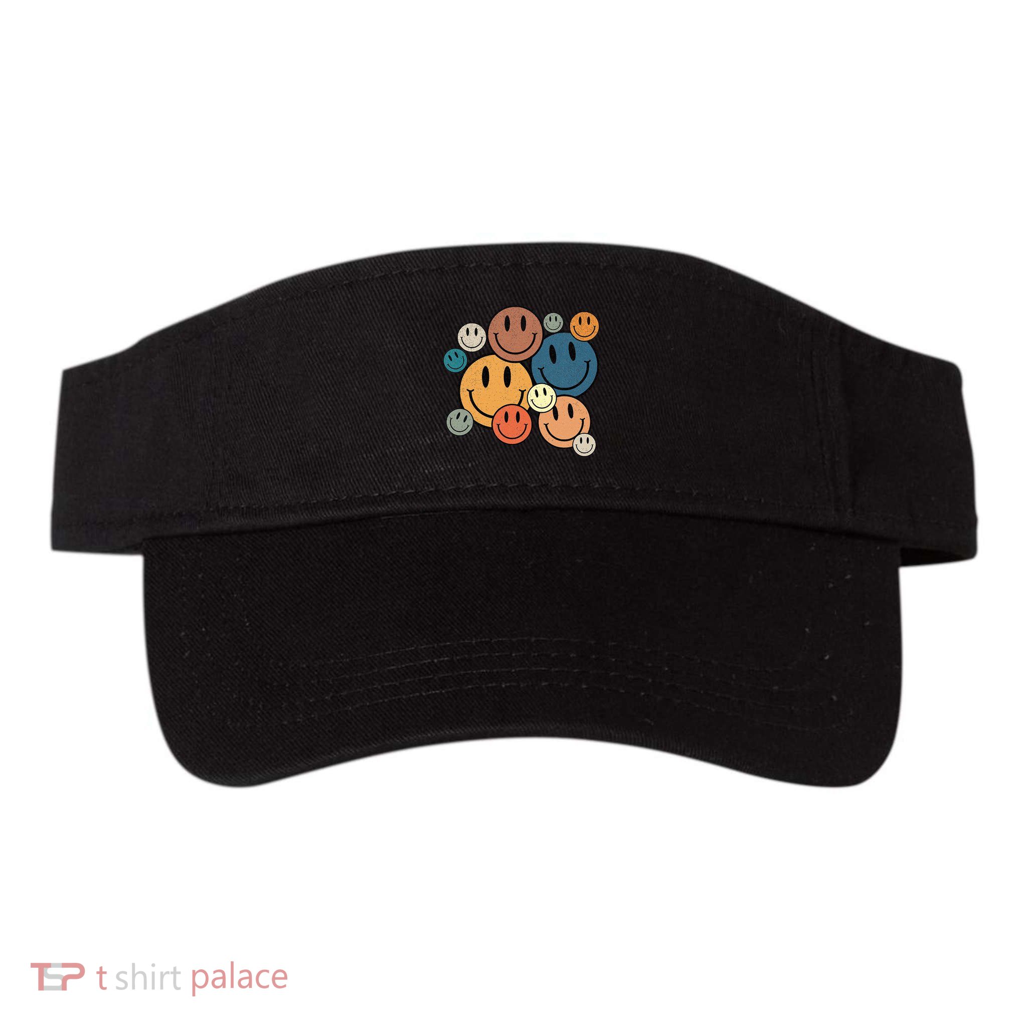 70s Retro Smile Face Cute Happy Peace Smiling Face Visor