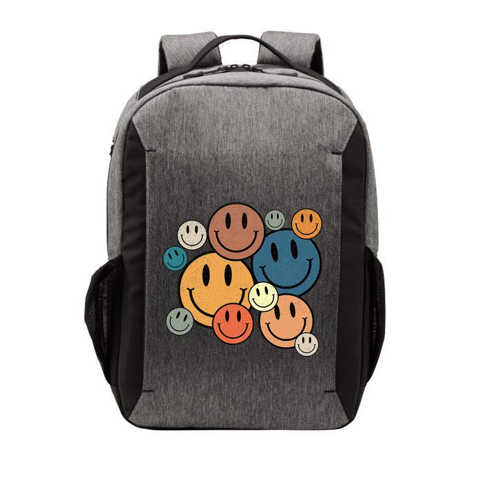 70s Retro Smile Face Cute Happy Peace Smiling Face Vector Backpack